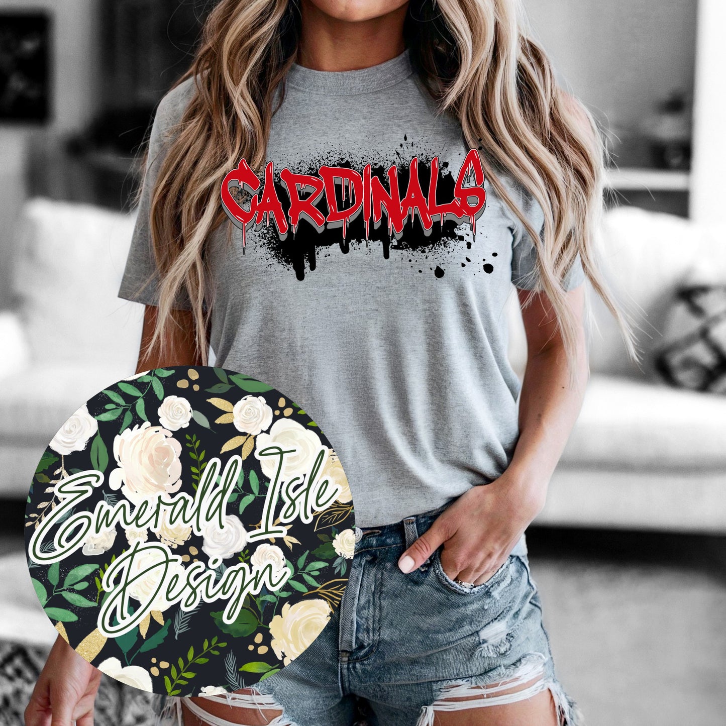 Cardinals Drip Design