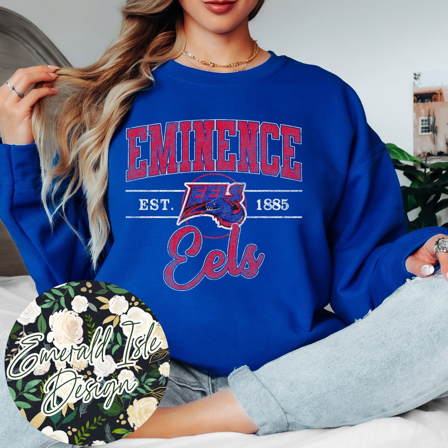 Eminence Eels Vintage Varsity Design