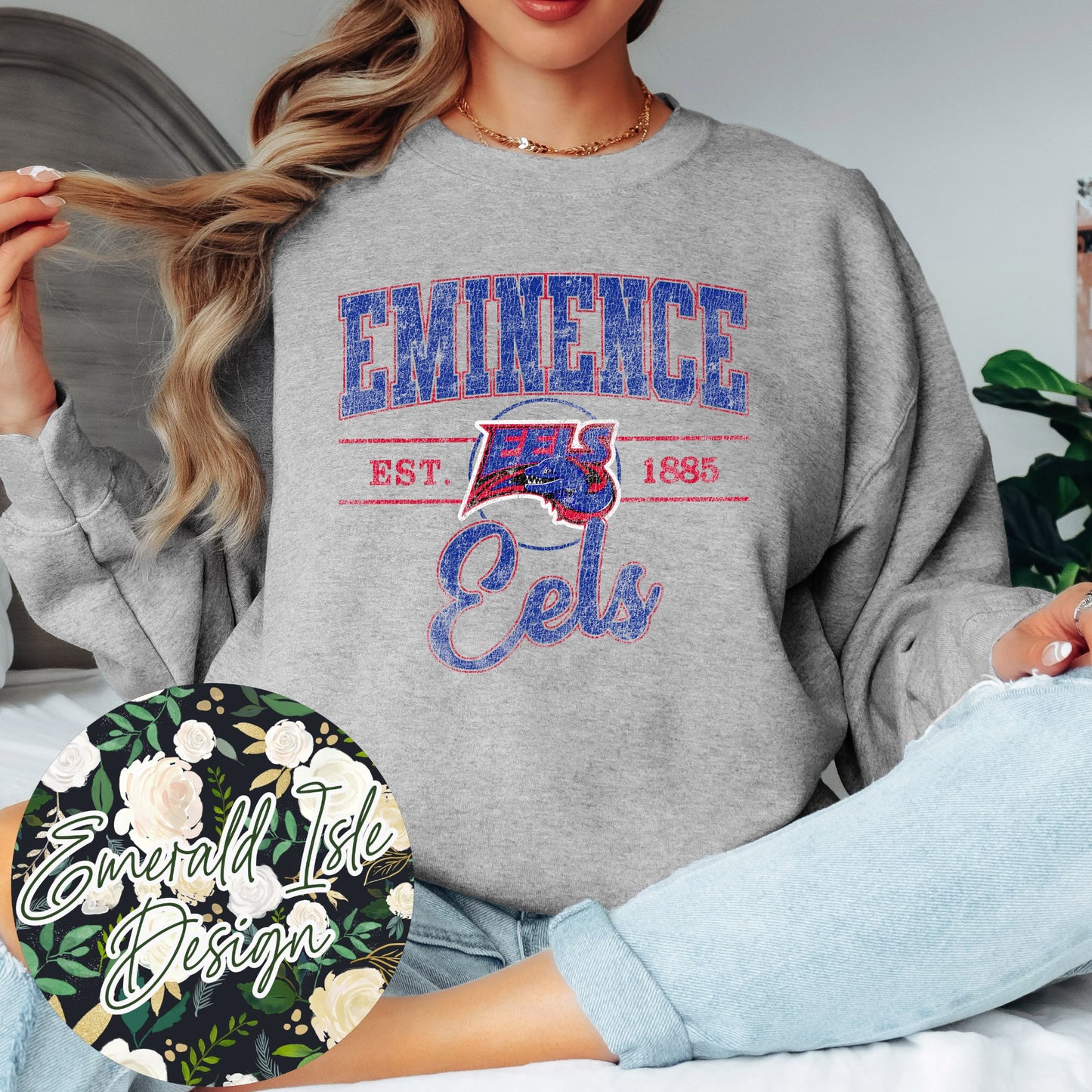 Eminence Eels Vintage Varsity Design