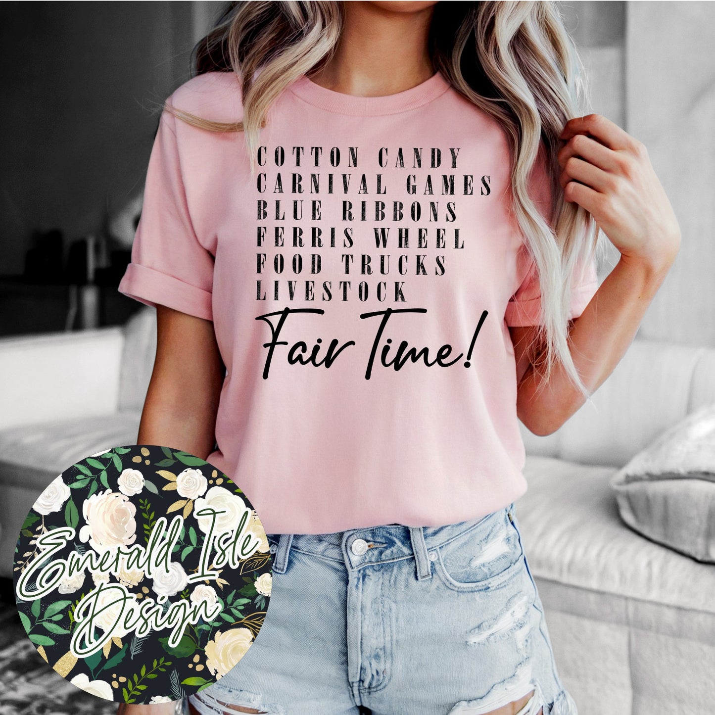Cotton Candy, Carnival Games, Blue Ribbons, Ferris Wheel, Food Trucks, Livestock Fair Time Design