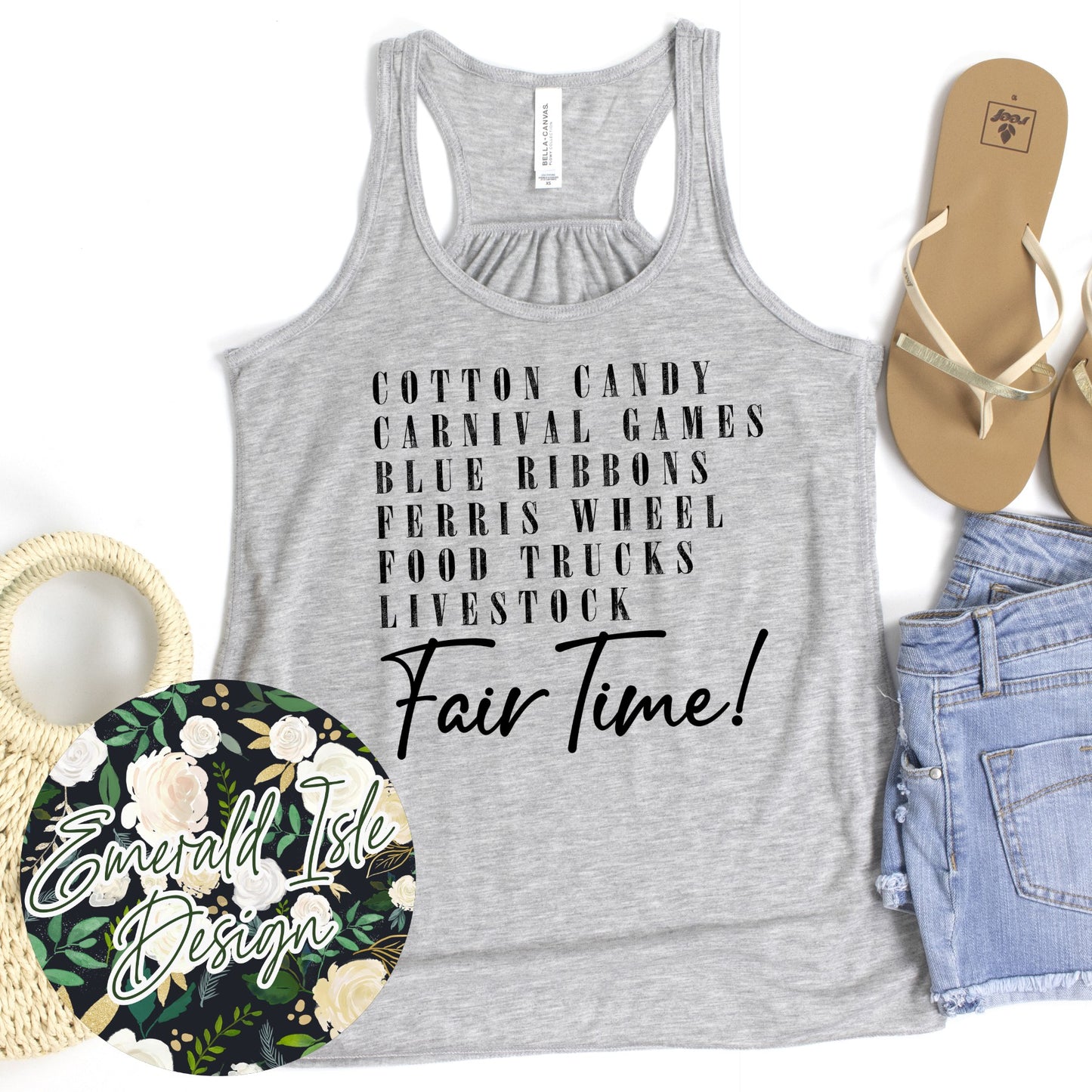 Cotton Candy, Carnival Games, Blue Ribbons, Ferris Wheel, Food Trucks, Livestock Fair Time Design