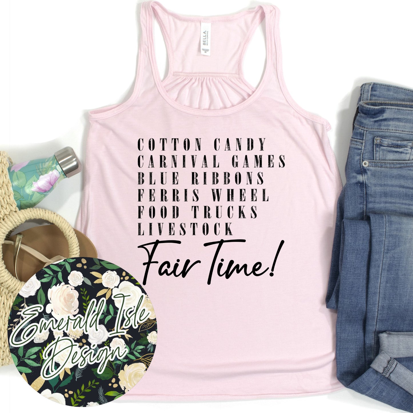 Cotton Candy, Carnival Games, Blue Ribbons, Ferris Wheel, Food Trucks, Livestock Fair Time Design