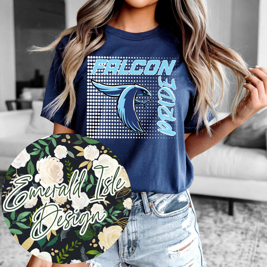 Falcon Pride Gradient Dots Design