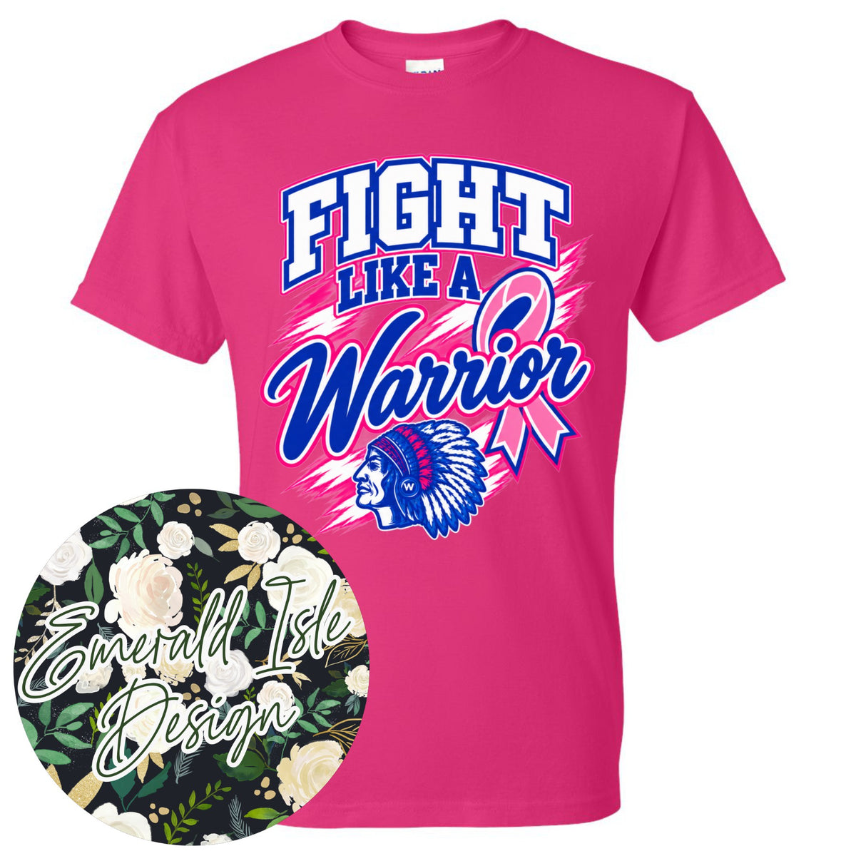 Whiteland Volleyball Fight Like a Warrior Design