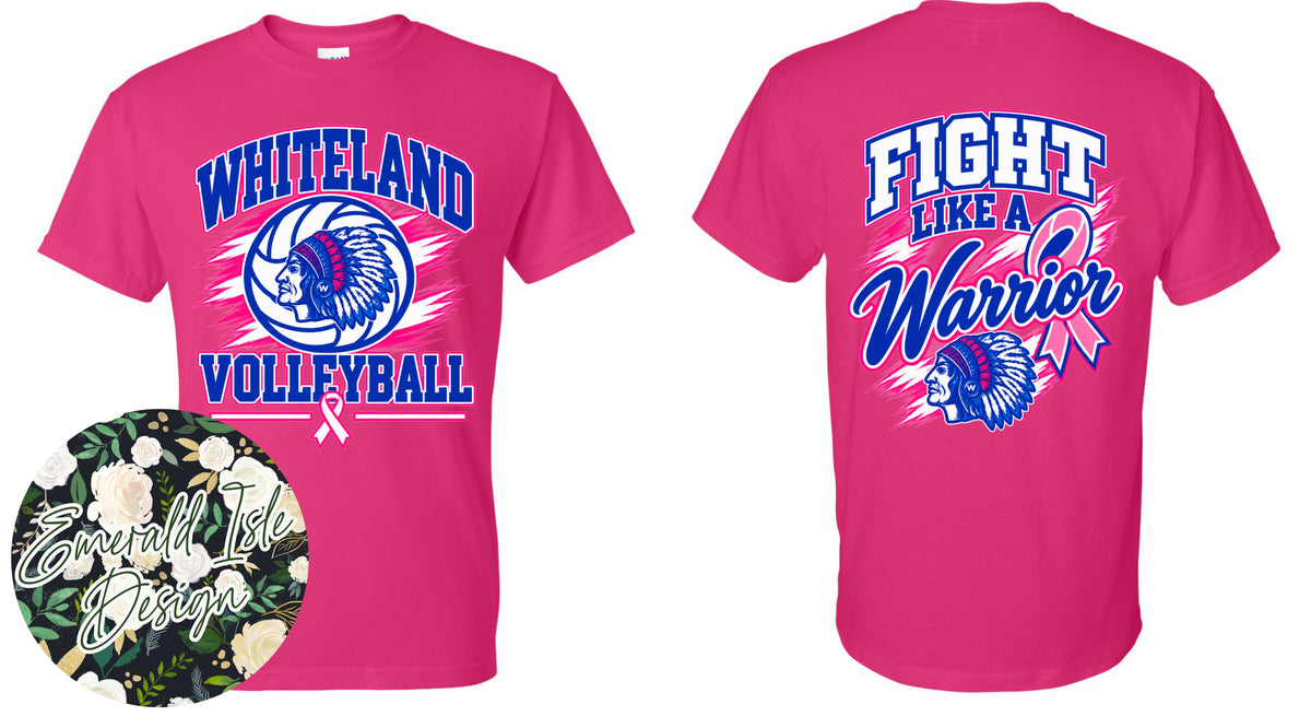 Whiteland Volleyball Fight Like a Warrior Design