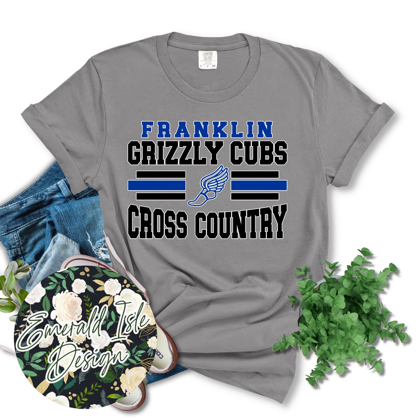 Franklin Grizzly Cubs Cross Country Design