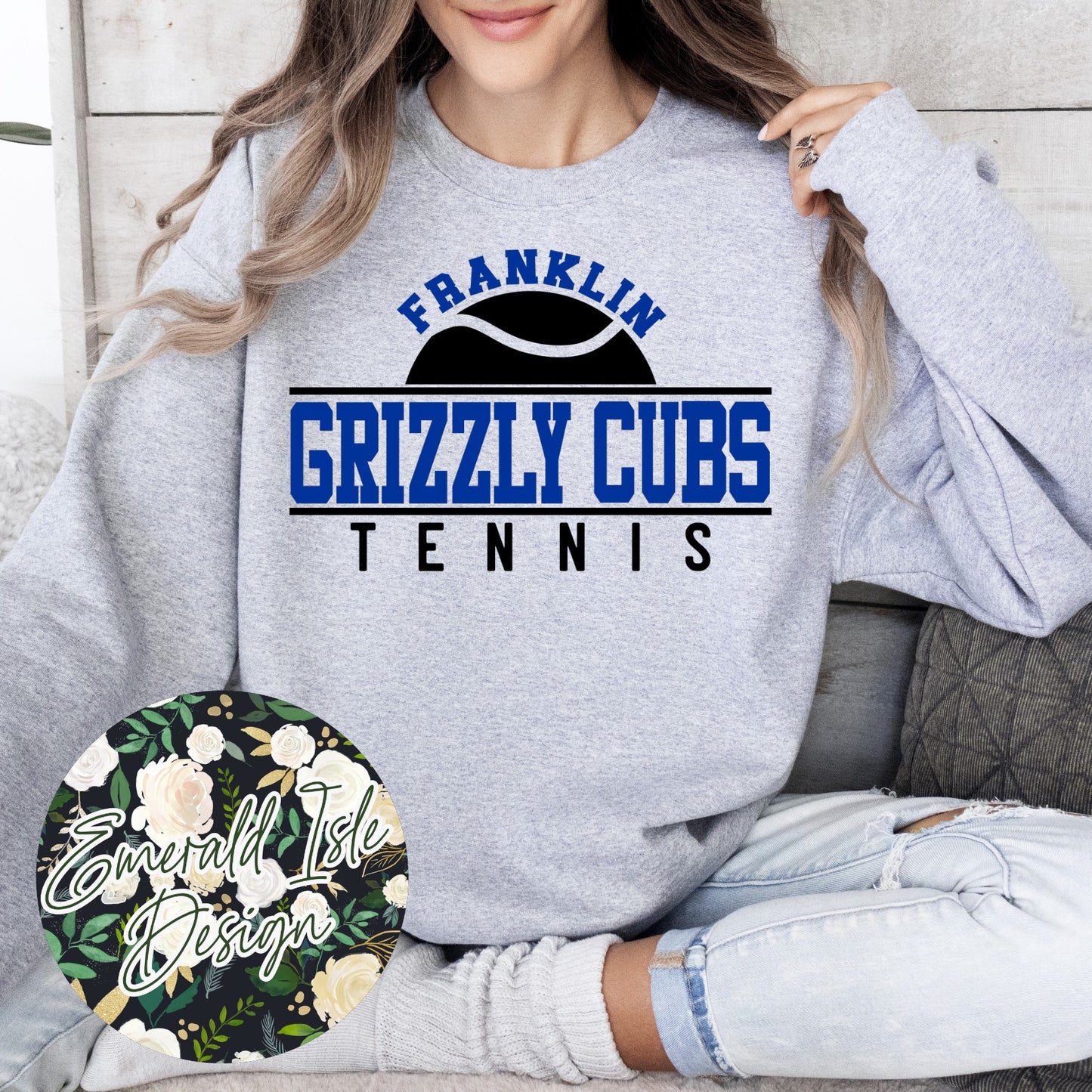 Franklin Grizzly Cubs Tennis Design