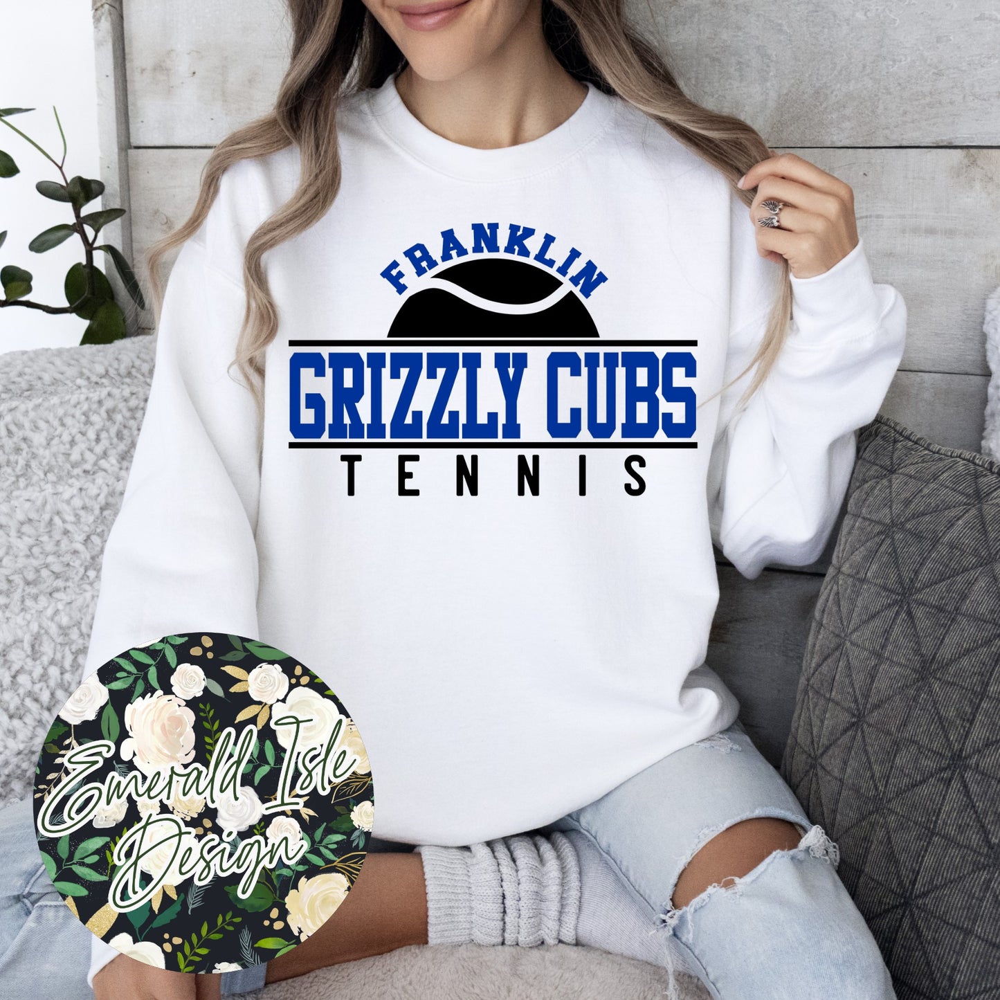 Franklin Grizzly Cubs Tennis Design