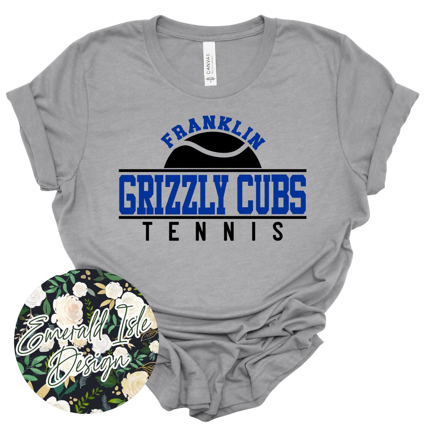 Franklin Grizzly Cubs Tennis Design