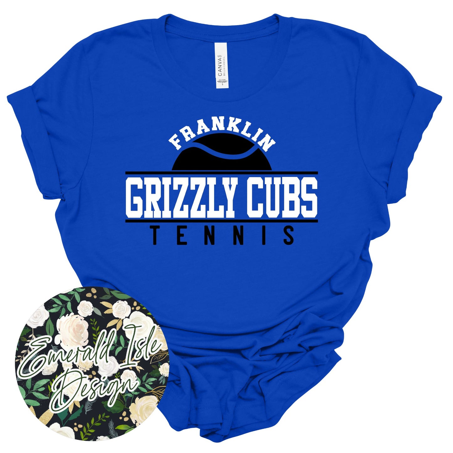 Franklin Grizzly Cubs Tennis Design