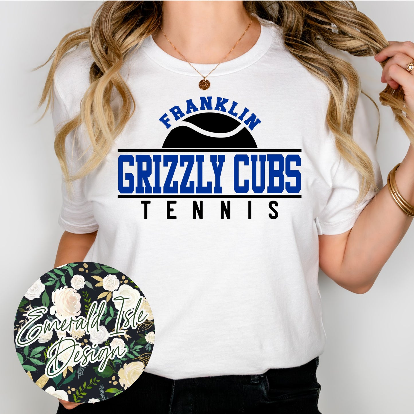 Franklin Grizzly Cubs Tennis Design