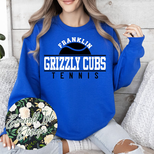 Franklin Grizzly Cubs Tennis Design