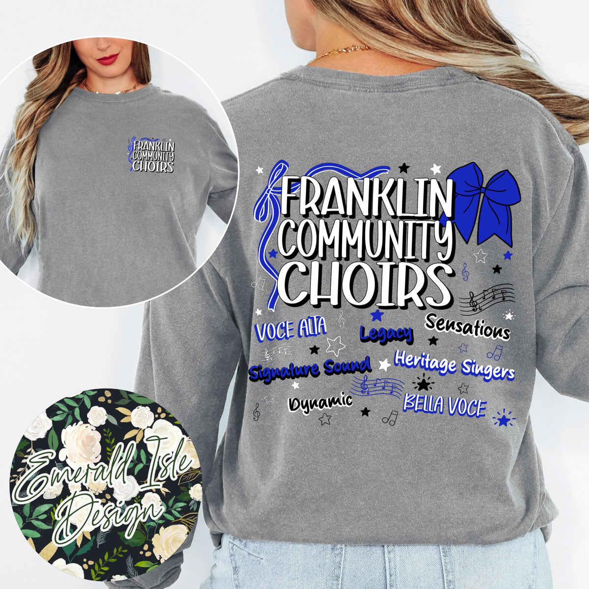 Franklin Community Choirs Doodles Design