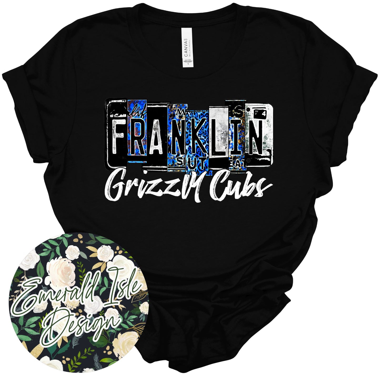 Franklin Grizzly Cubs License Plate Design