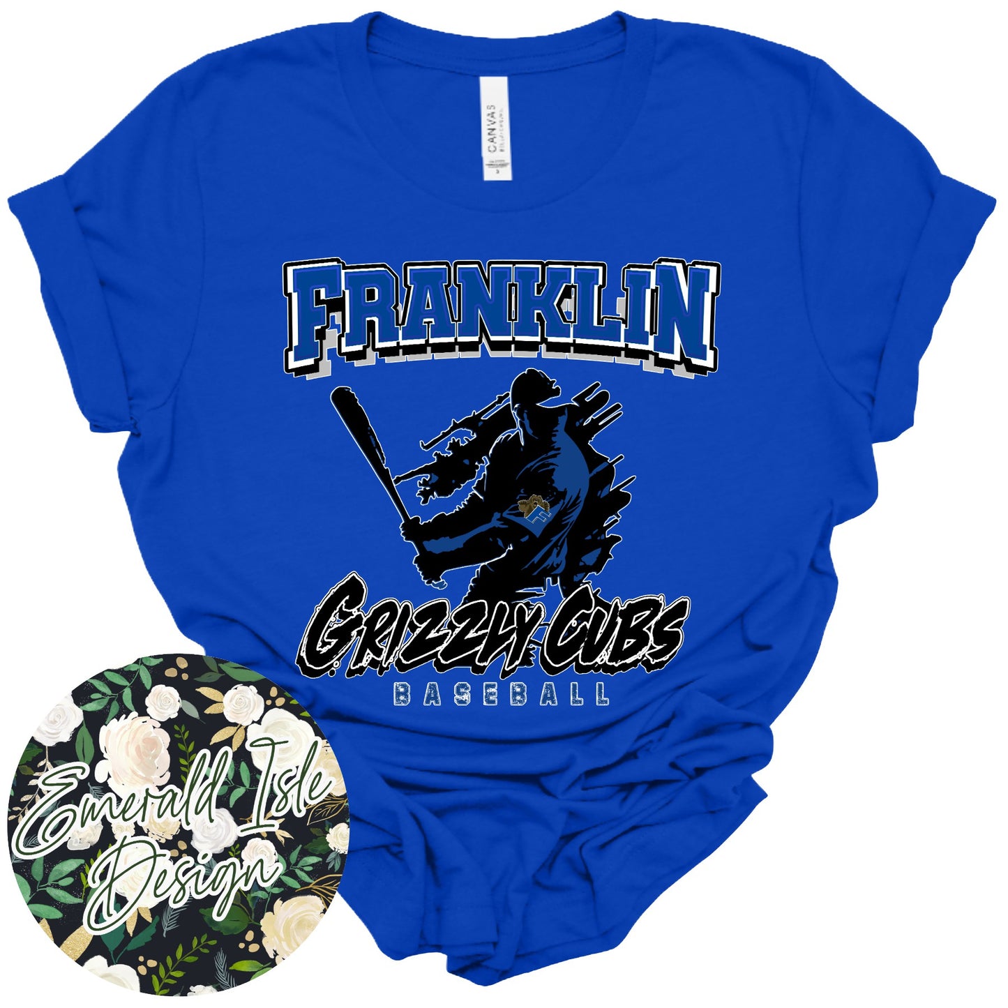 Franklin Grizzly Cubs Baseball Design