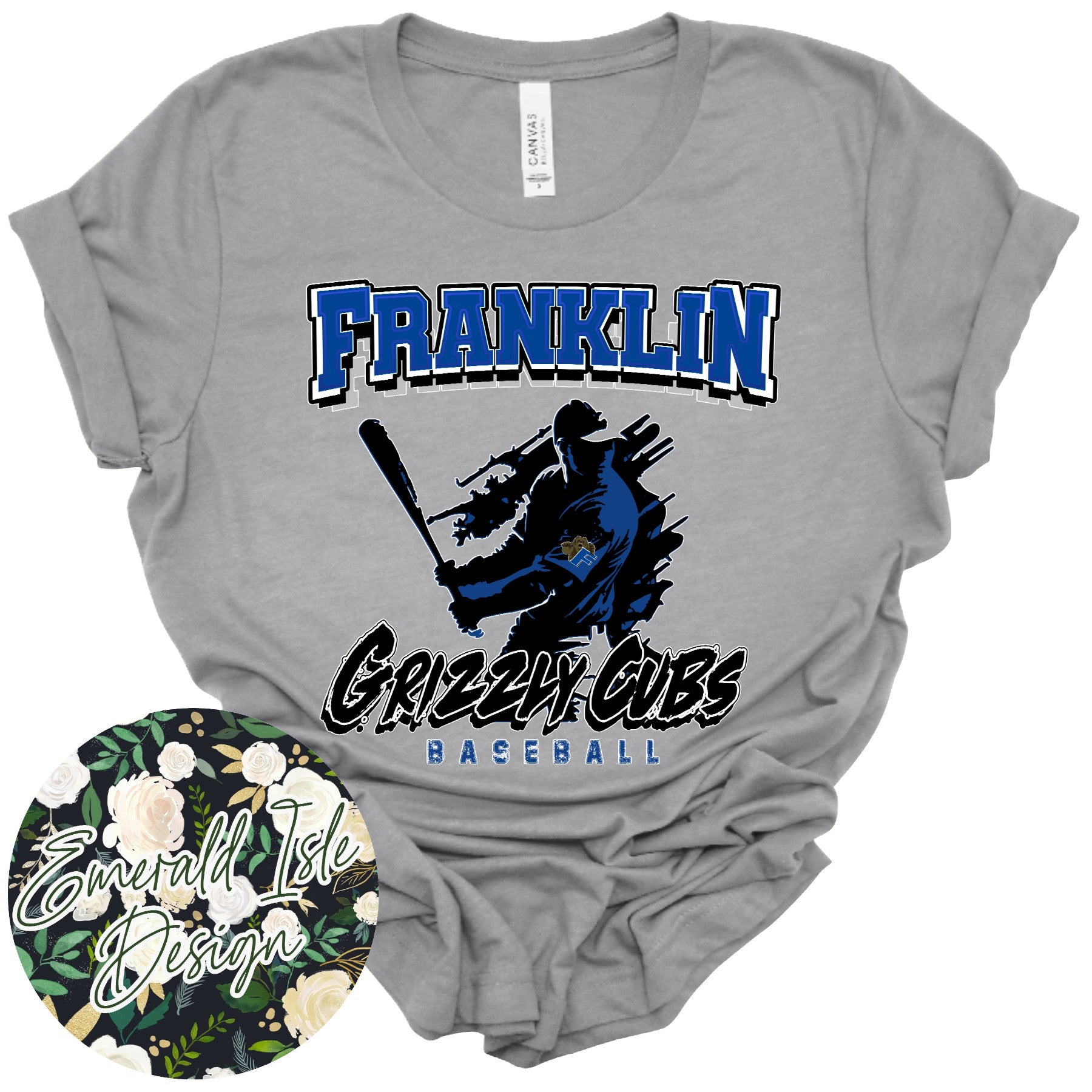 Franklin Grizzly Cubs Baseball Design – Emerald Isle Design
