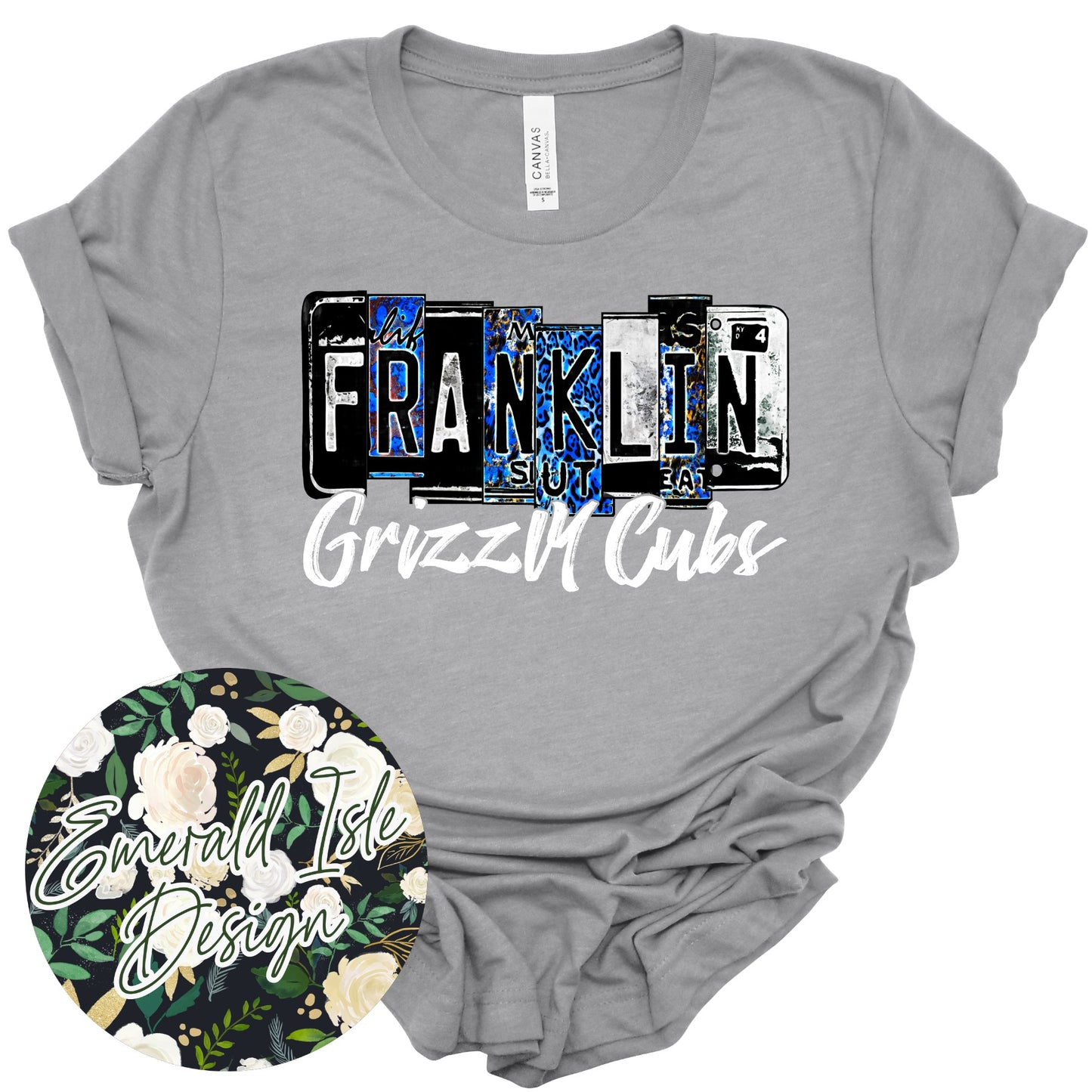 Franklin Grizzly Cubs License Plate Design