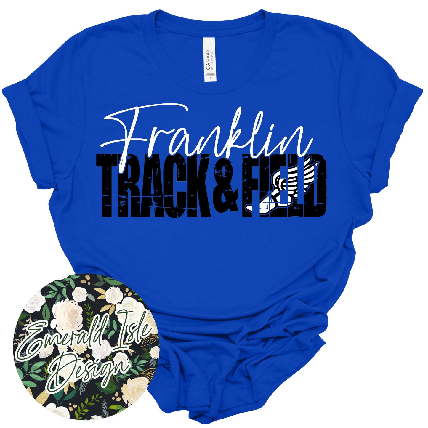 Franklin Distressed Track & Field Design