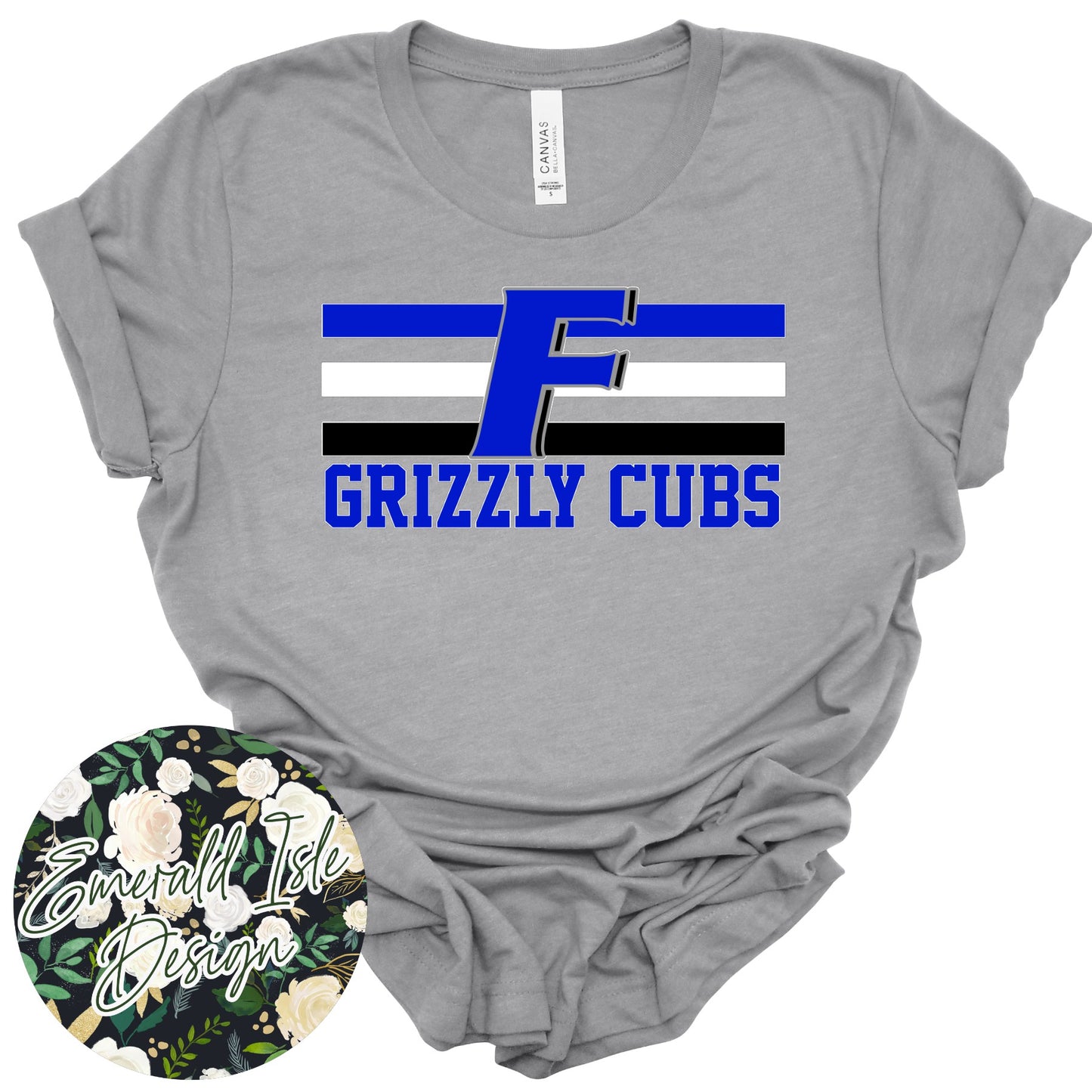 Grizzly Cubs Stripes Design