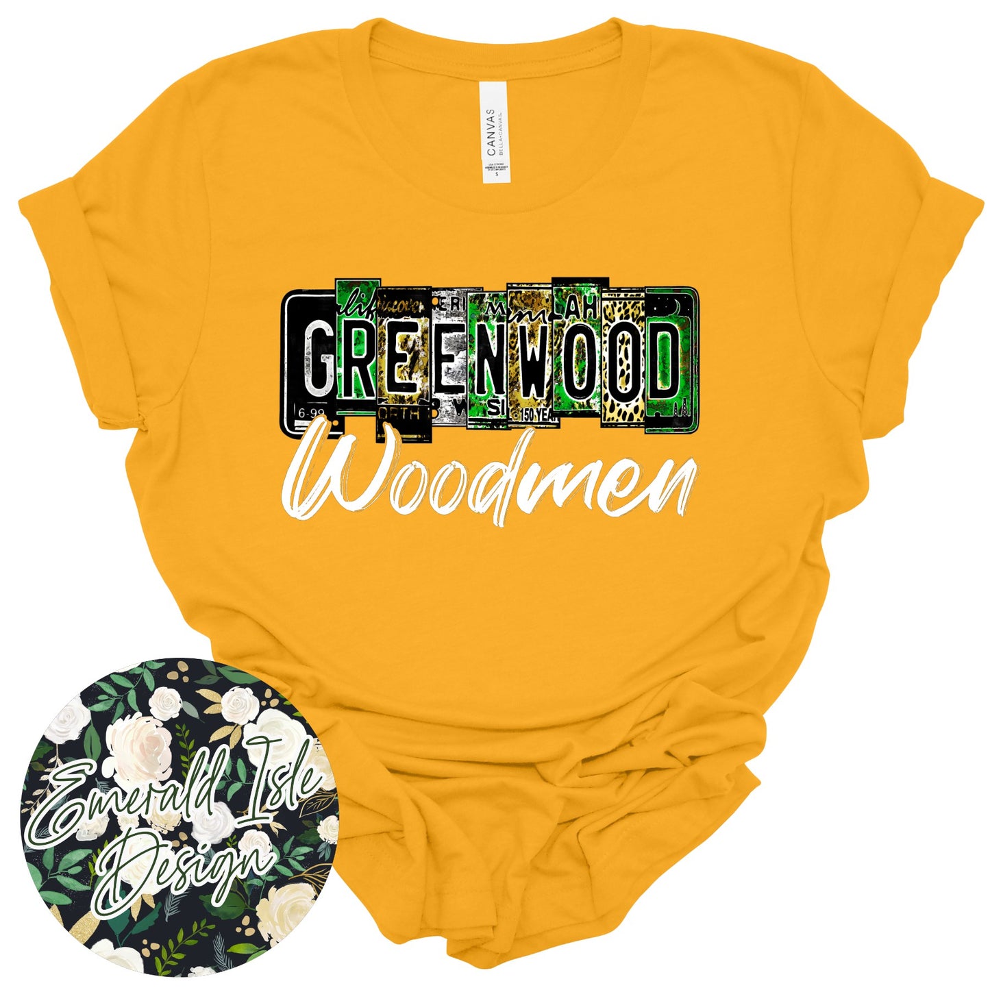 Greenwood Woodmen License Plate Design