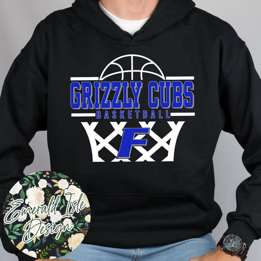 Grizzly Cubs Basketball Design