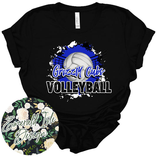 Grizzly Cubs Volleyball Design