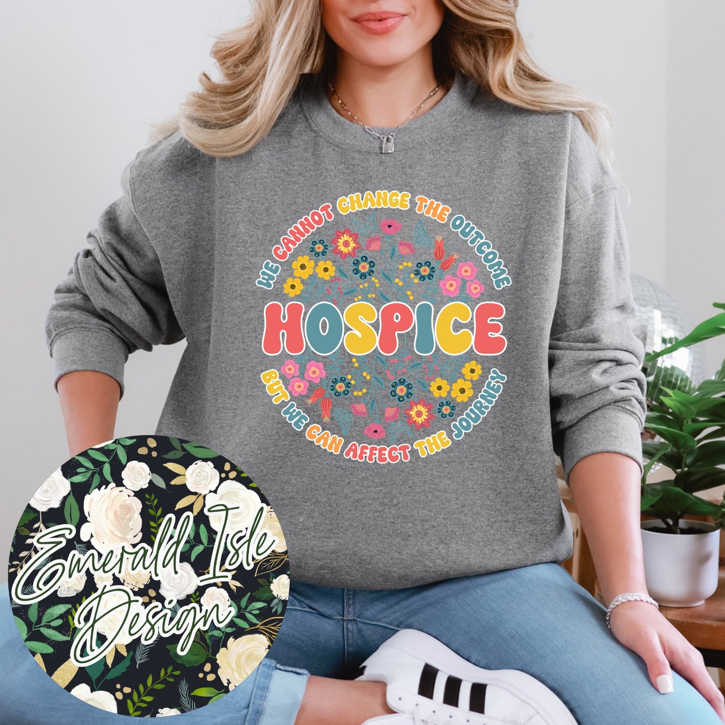 Floral Hospice Nurse Design