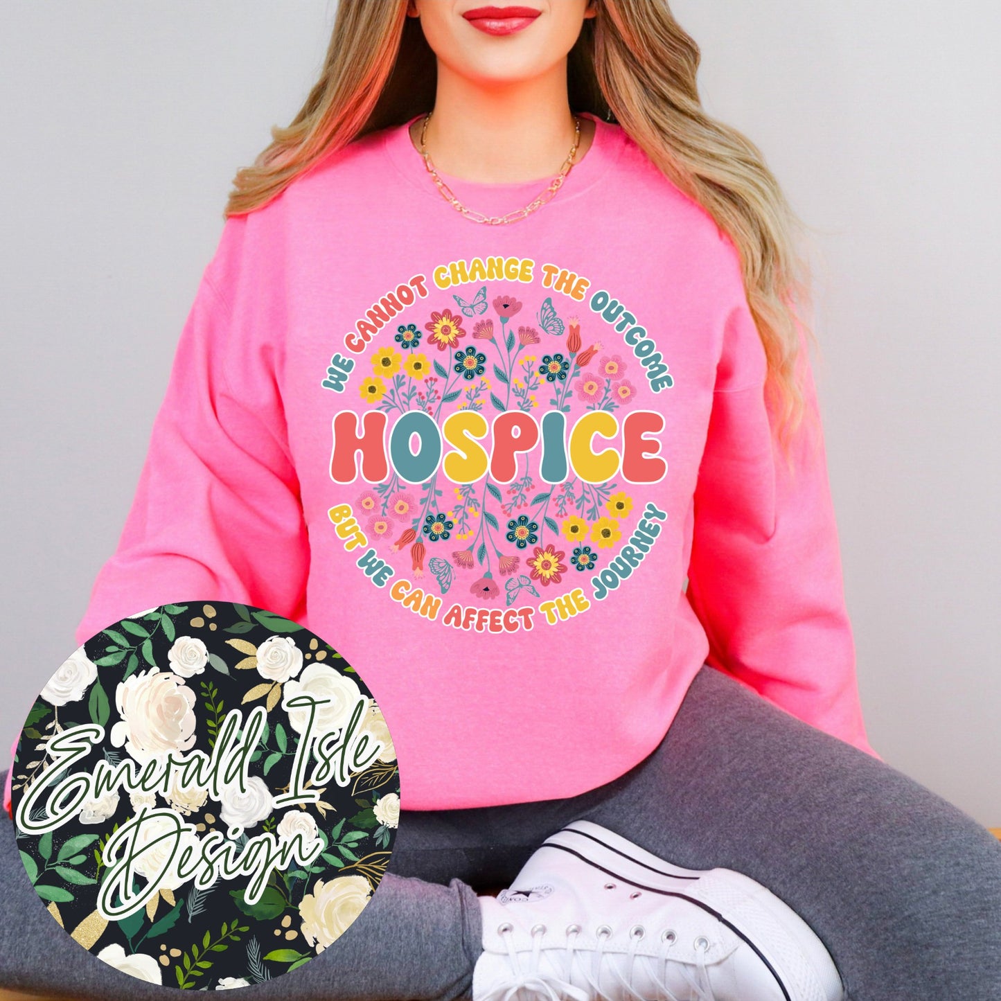 Floral Hospice Nurse Design