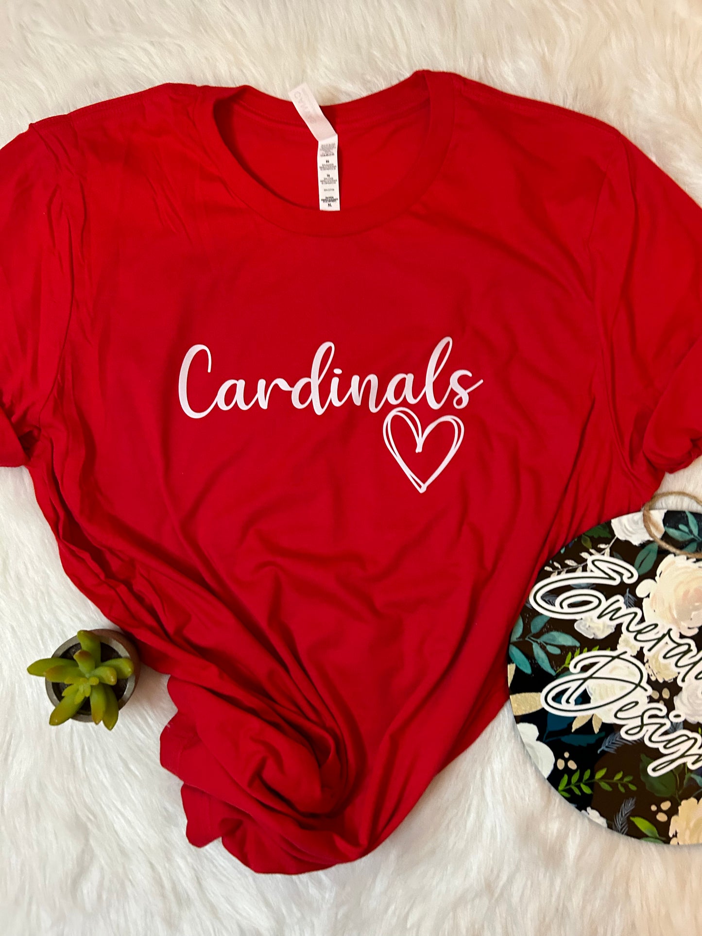 Sketch Heart Cardinals