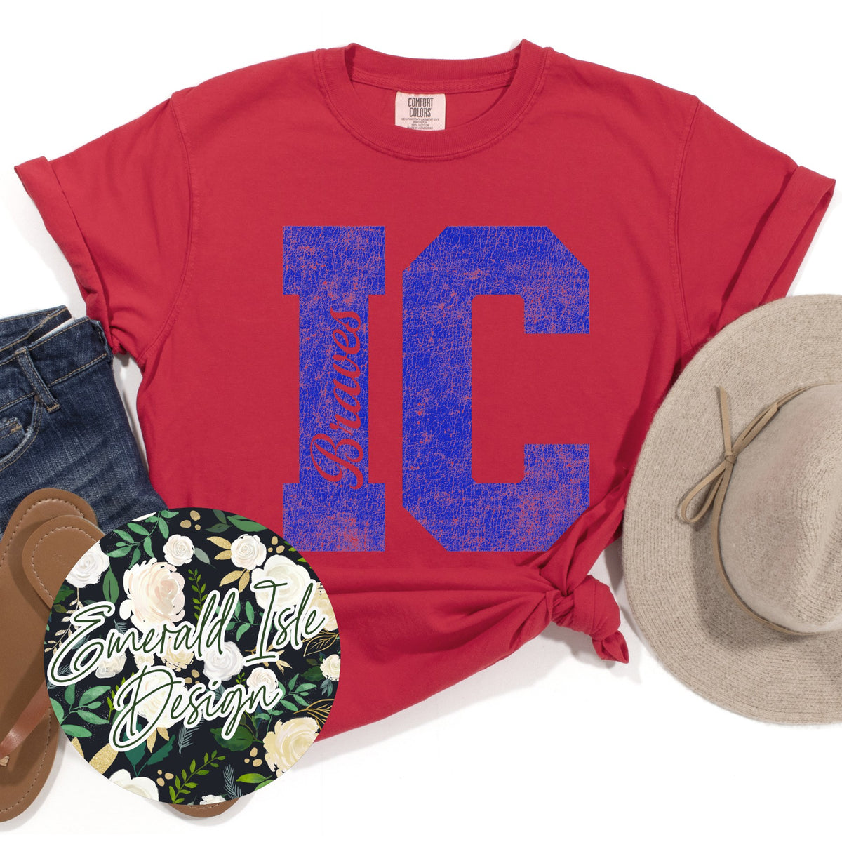 Indian Creek Eroded IC on Comfort Colors