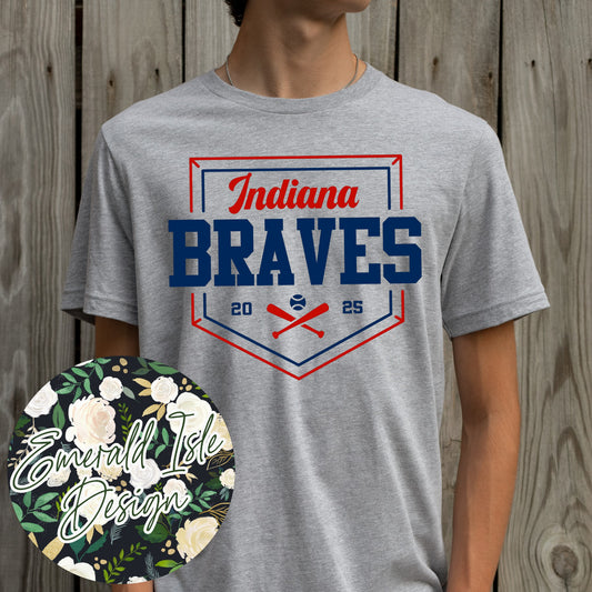 Indiana Braves Baseball Plate Design