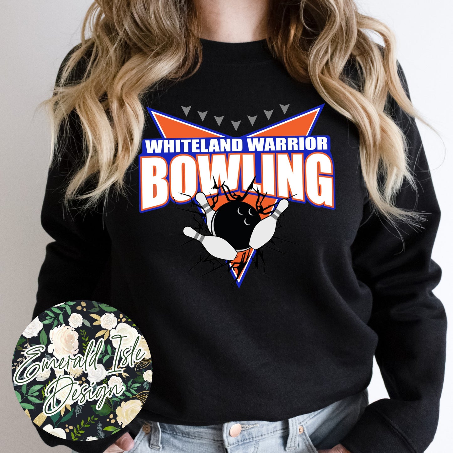 Whiteland Bowling Lane Arrows Design
