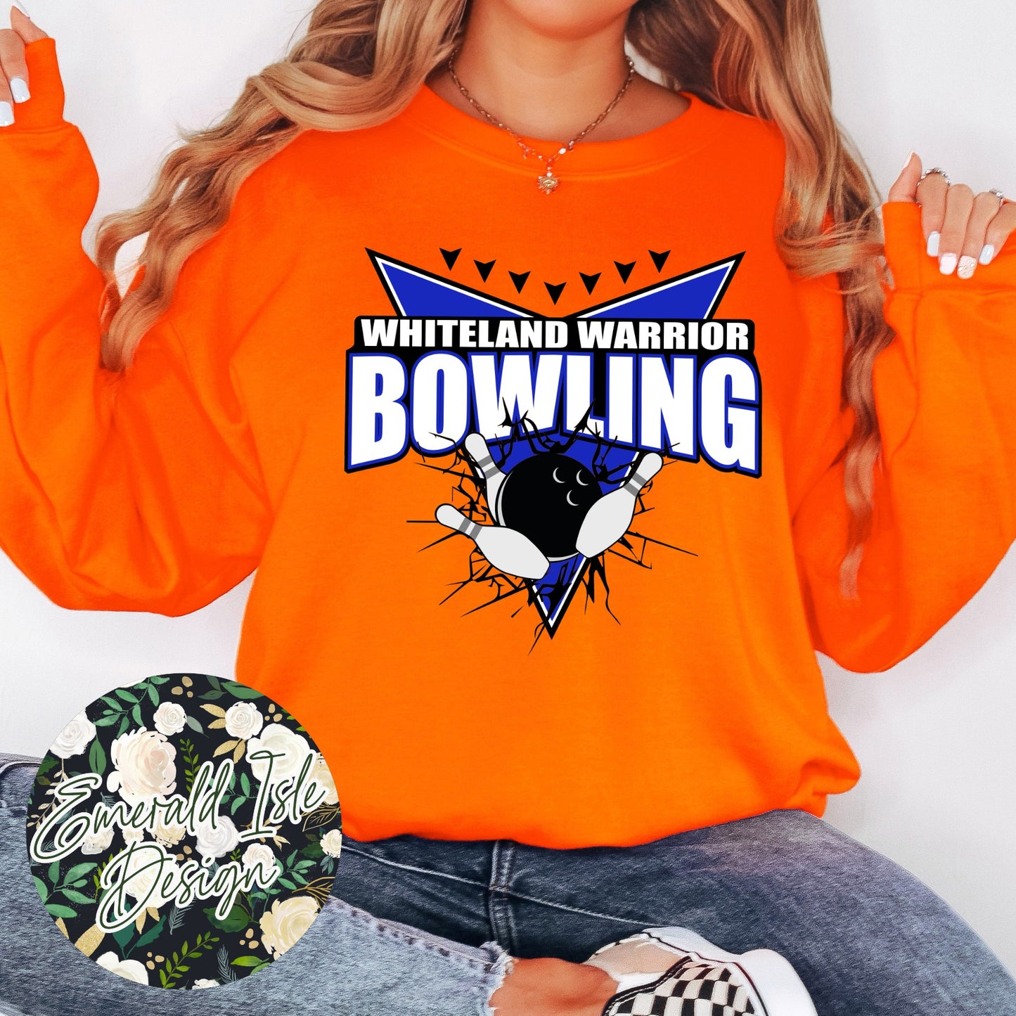 Whiteland Bowling Lane Arrows Design