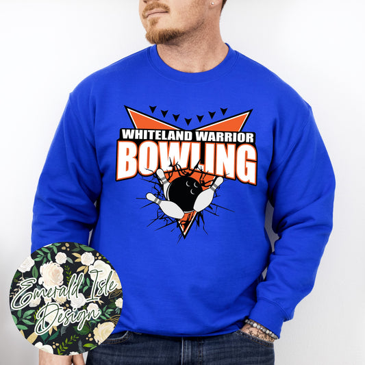 Whiteland Bowling Lane Arrows Design