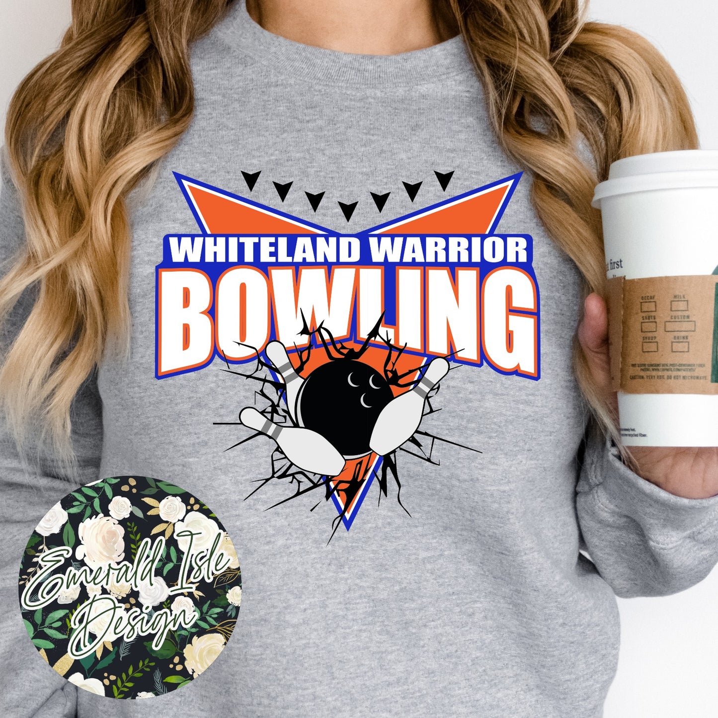 Whiteland Bowling Lane Arrows Design