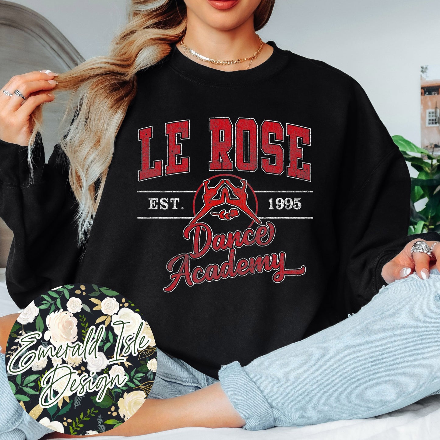 Le Rose Dance Academy Vintage Varsity Design