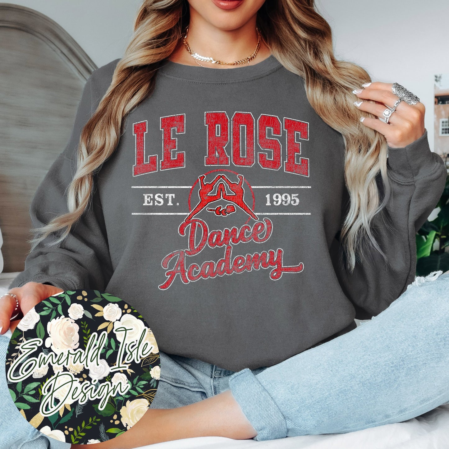 Le Rose Dance Academy Vintage Varsity Design