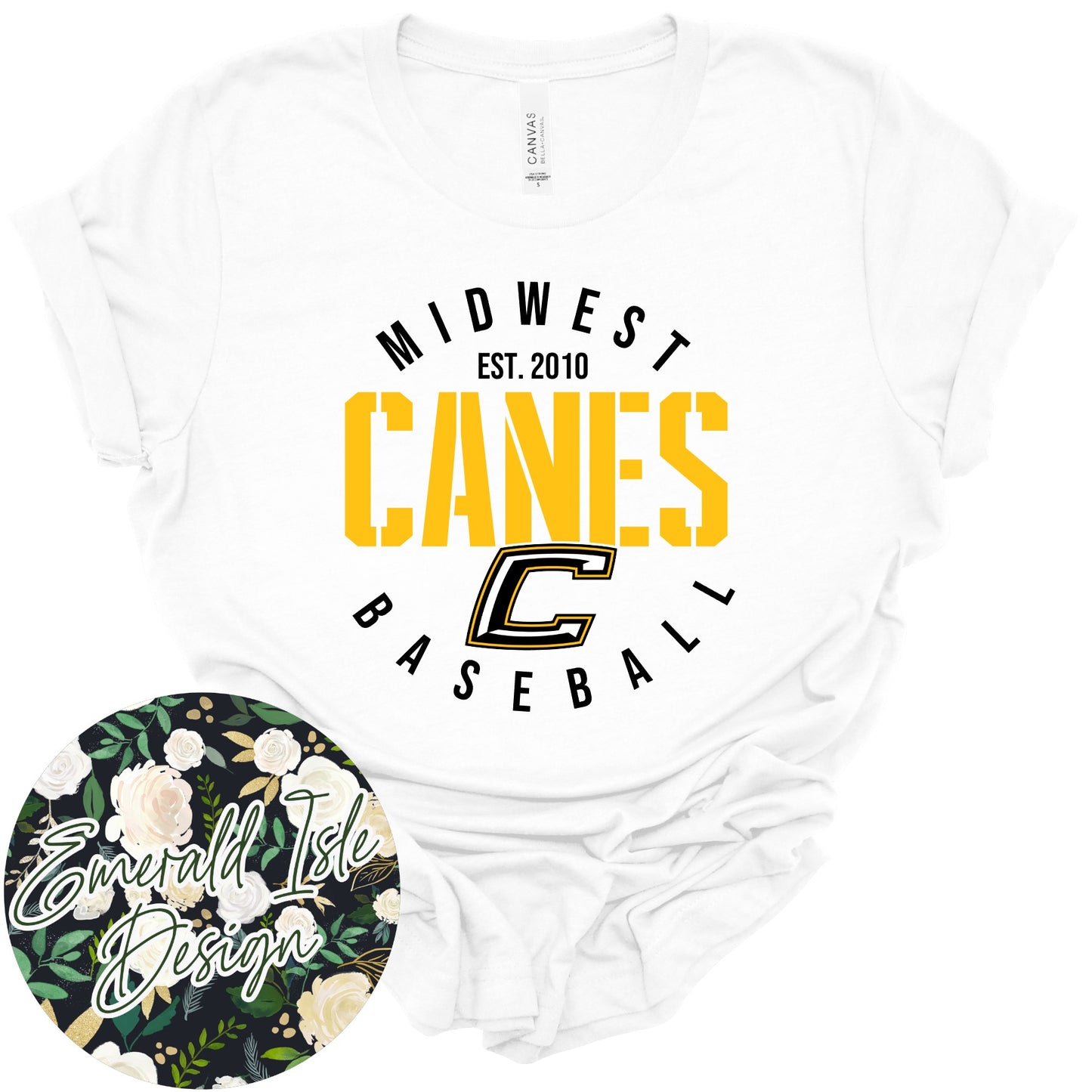 Midwest Canes Baseball Est. 2010 Design