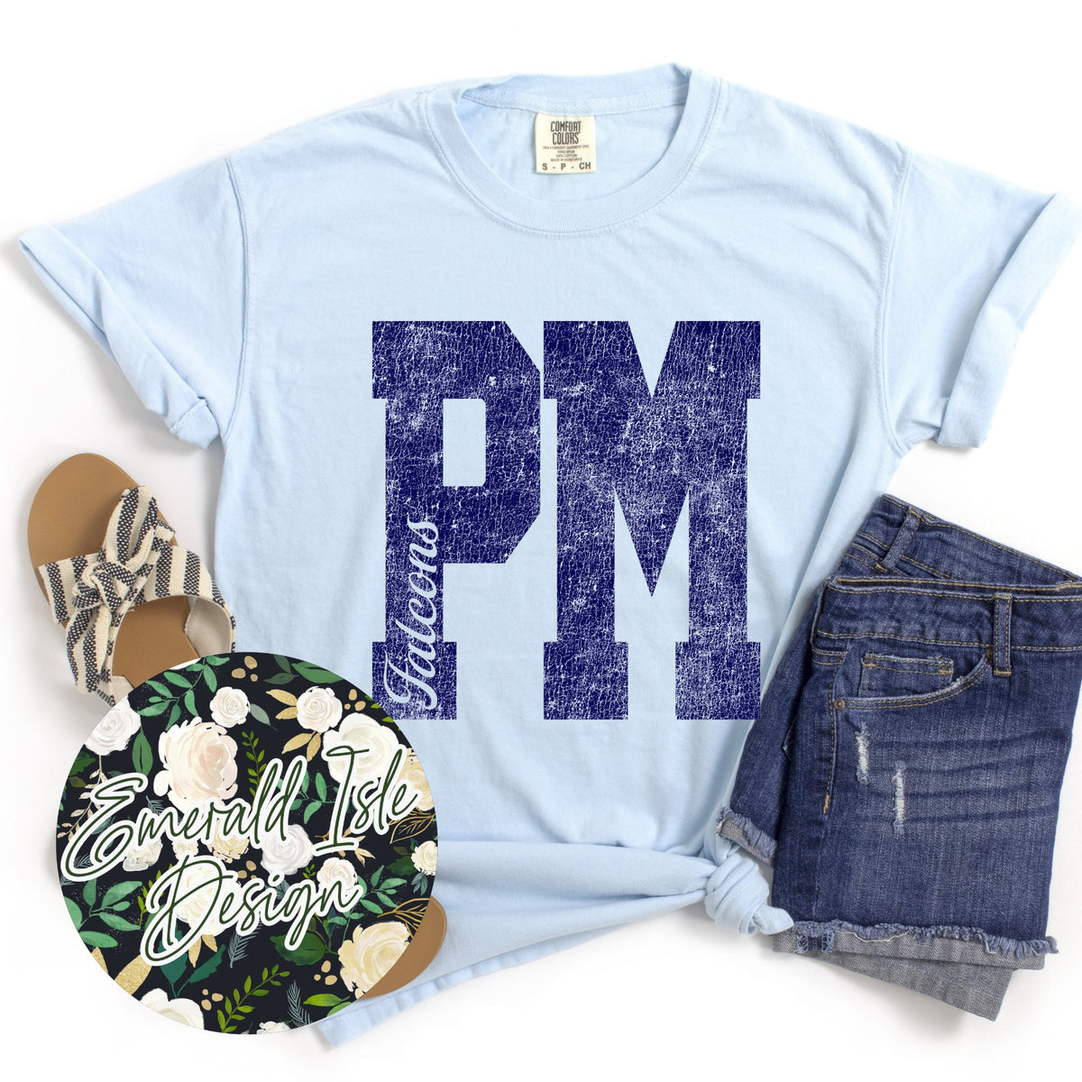 Perry Meridian Eroded PM on Comfort Colors