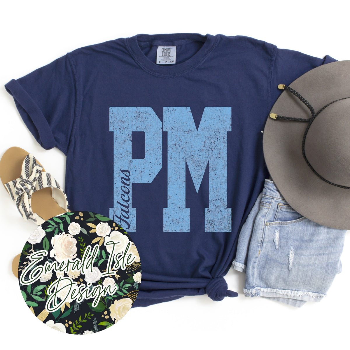 Perry Meridian Eroded PM on Comfort Colors