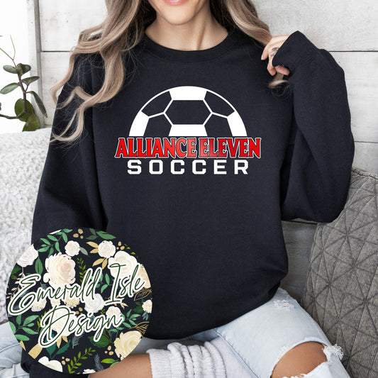 Alliance Eleven Soccer Metallic Puff Design