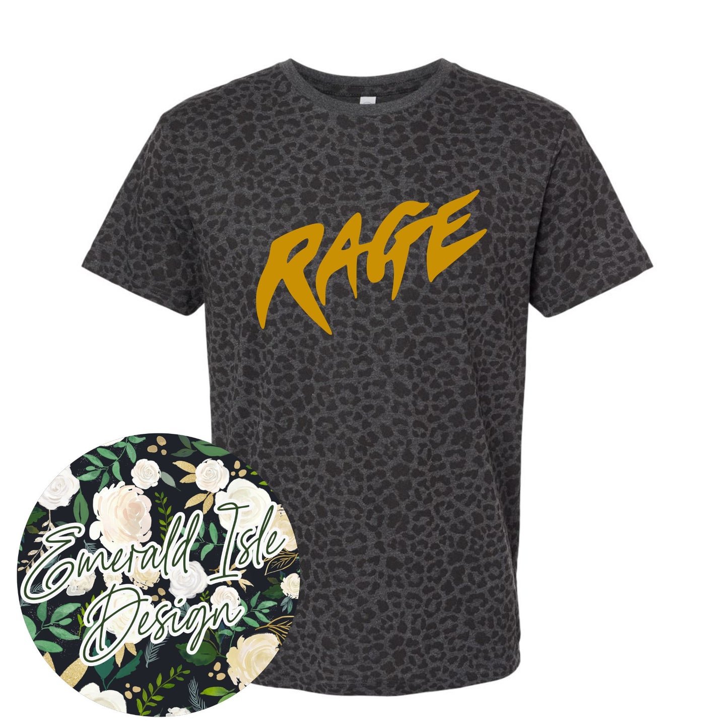 Rage Metallic Puff on Leopard Print Garment