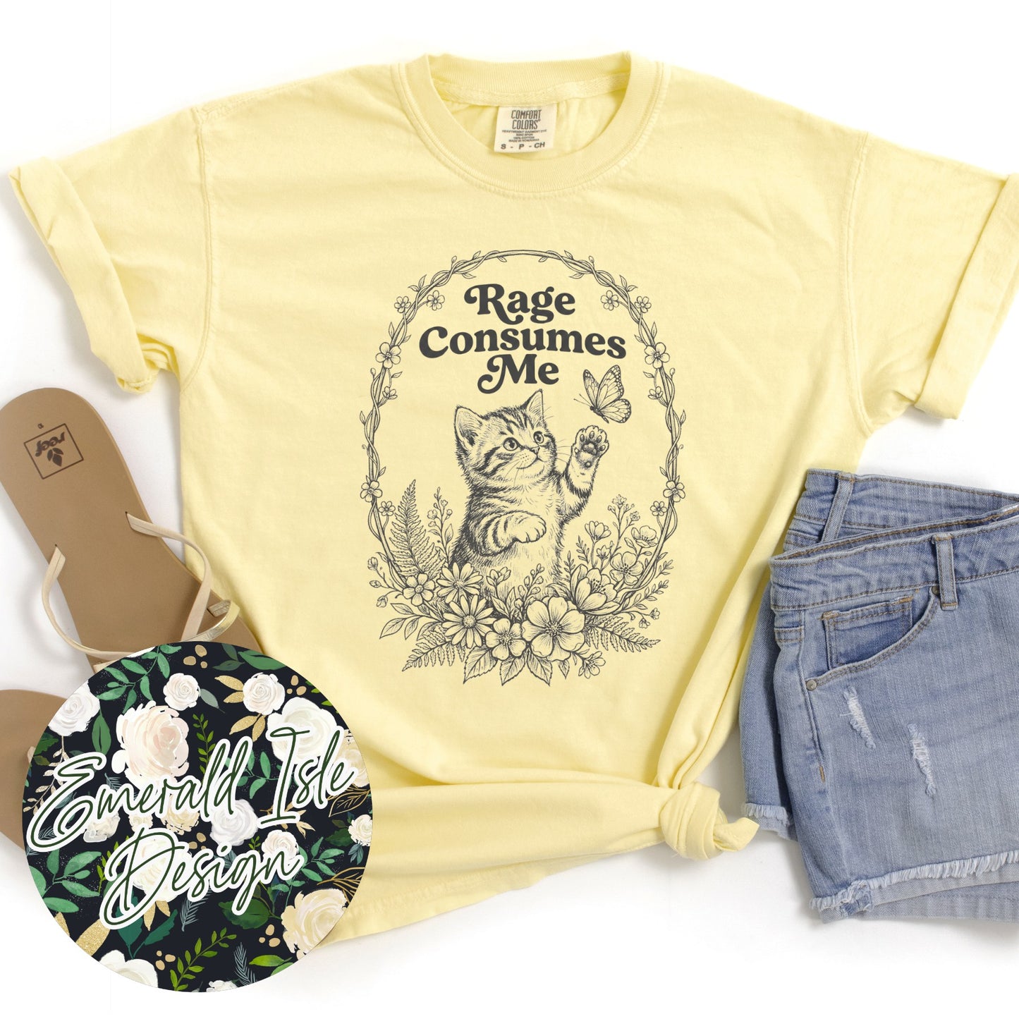 Rage Consumes Me Kitten Design
