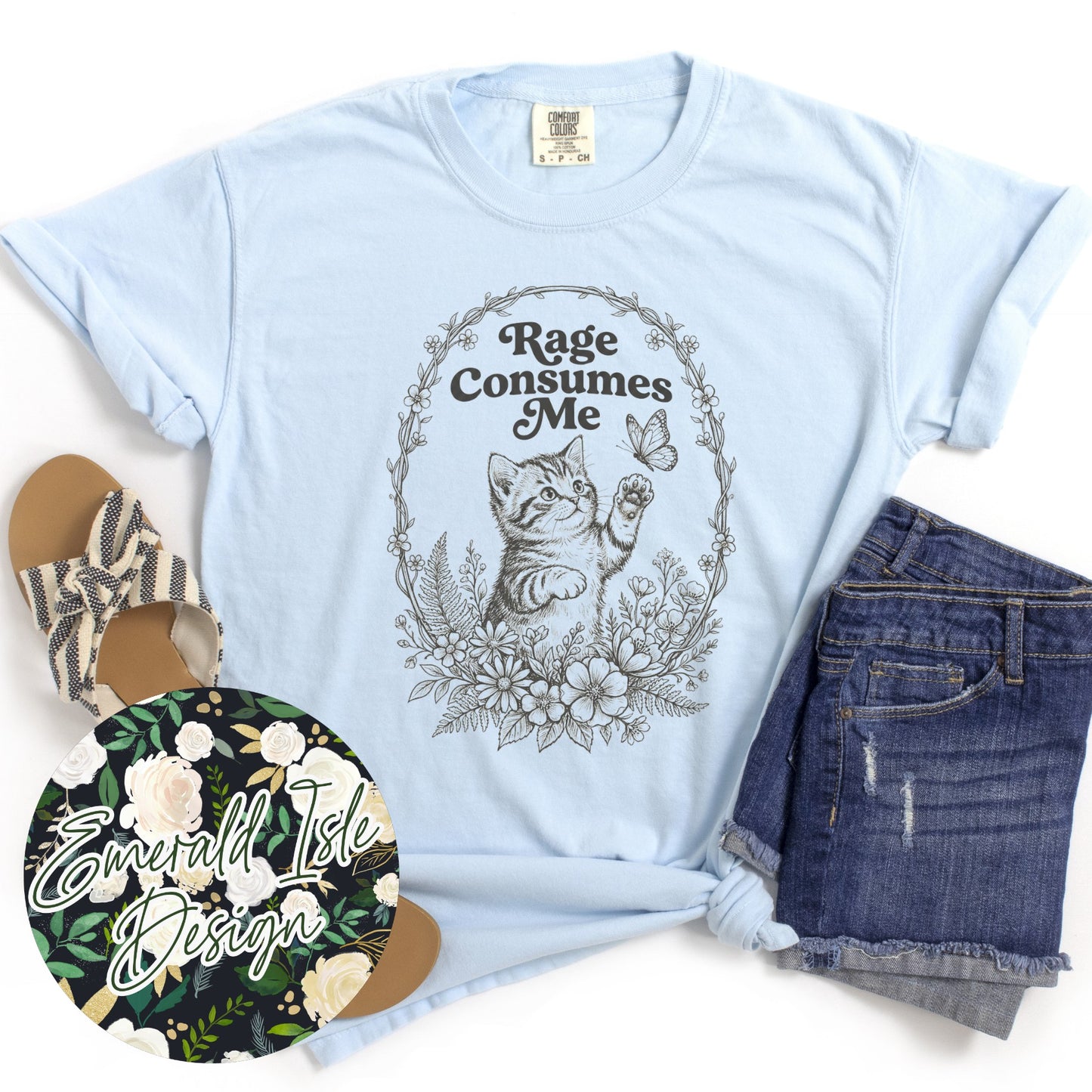 Rage Consumes Me Kitten Design
