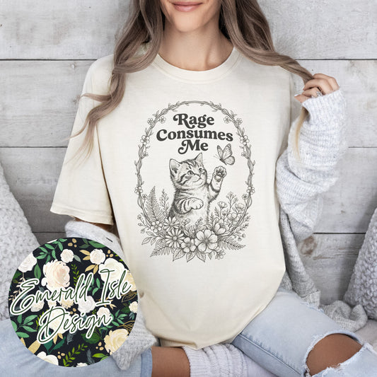 Rage Consumes Me Kitten Design