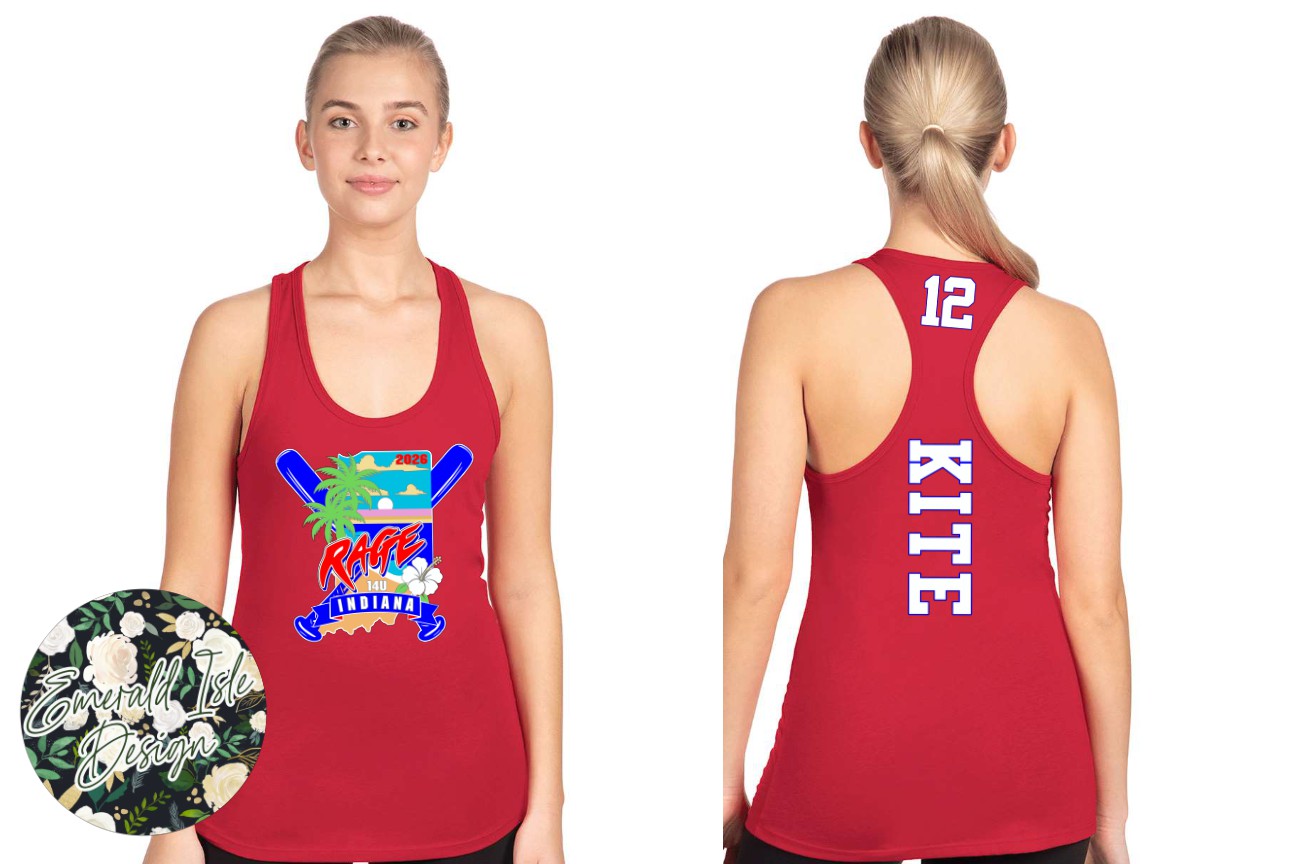 Rage Softball Nationals 2026 Design with Option to Add Name & Number on Back