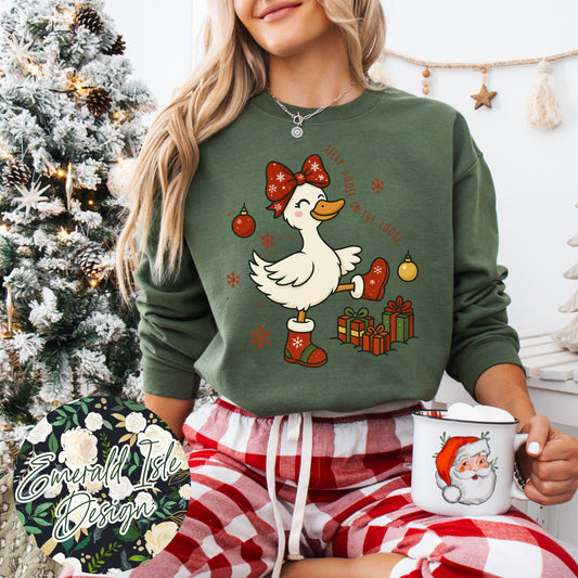 Silly Christmas Goose On the Loose Design