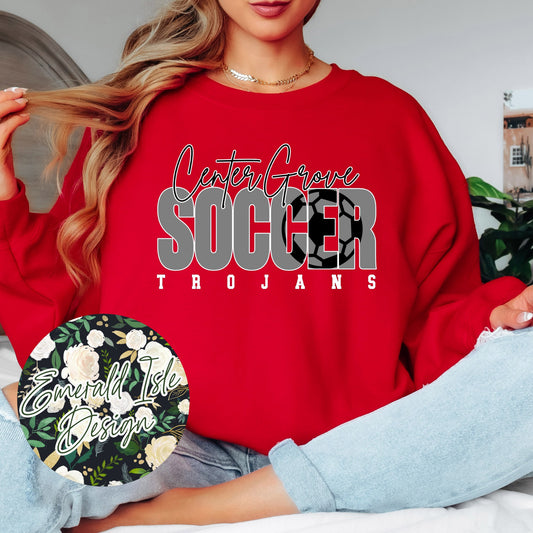 Center Grove Soccer Ball Knockout Design