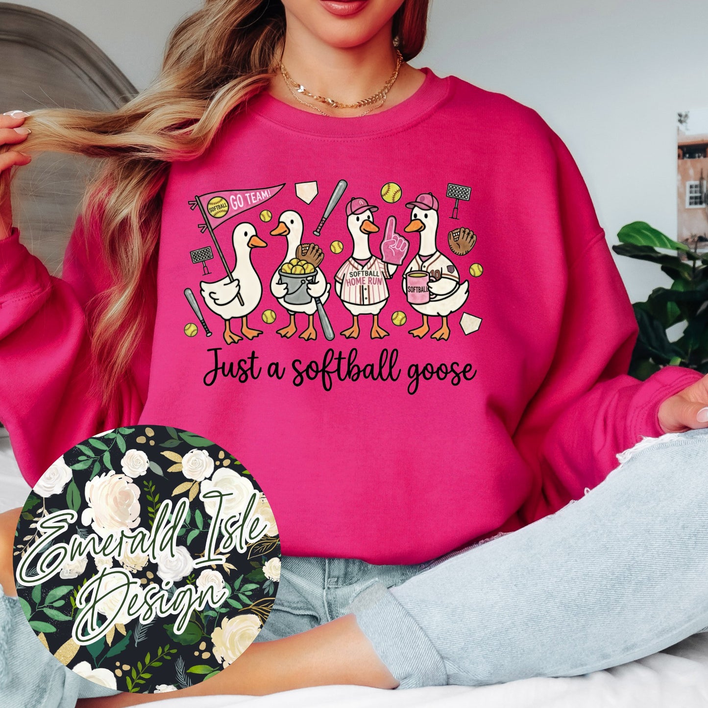Just a Softball Goose Design