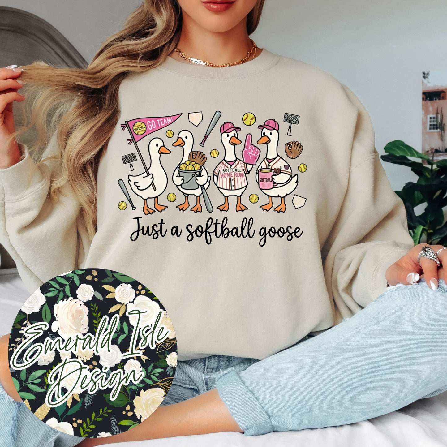 Just a Softball Goose Design